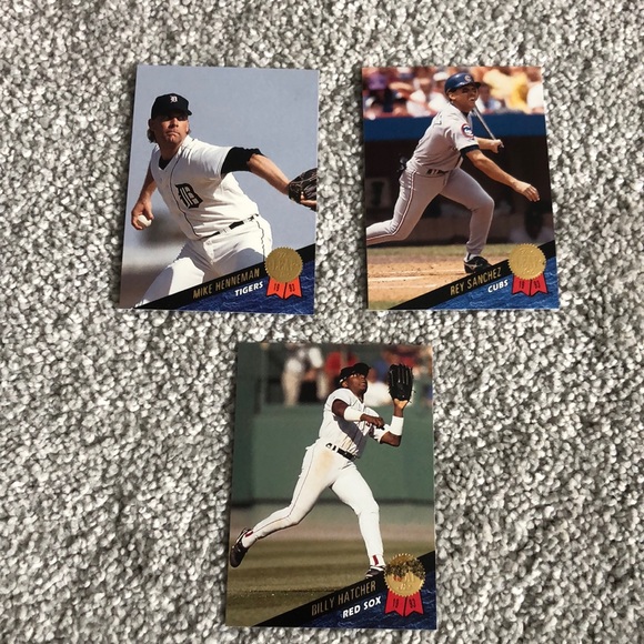 💕3 1993 leaf baseball cards - Picture 1 of 2